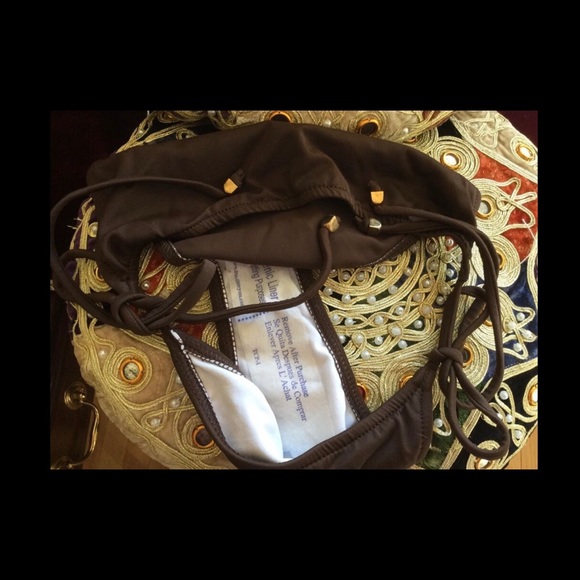 VENUS ENHANCER Bikini-TOP SZ C, String BOTTOM SZ 4 Brown - Picture 8 of 8